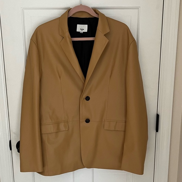 The Frankie Shop Olympia Blazer Faux Leather - Picture 1 of 4